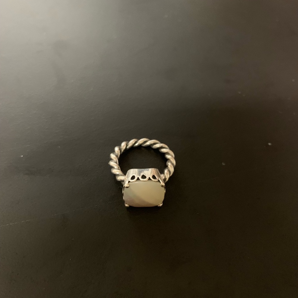 Pandora mother of pearl ring